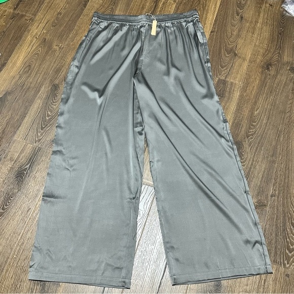 Skims charcoal gray wide leg high waist pants size 2X new - Picture 2 of 5